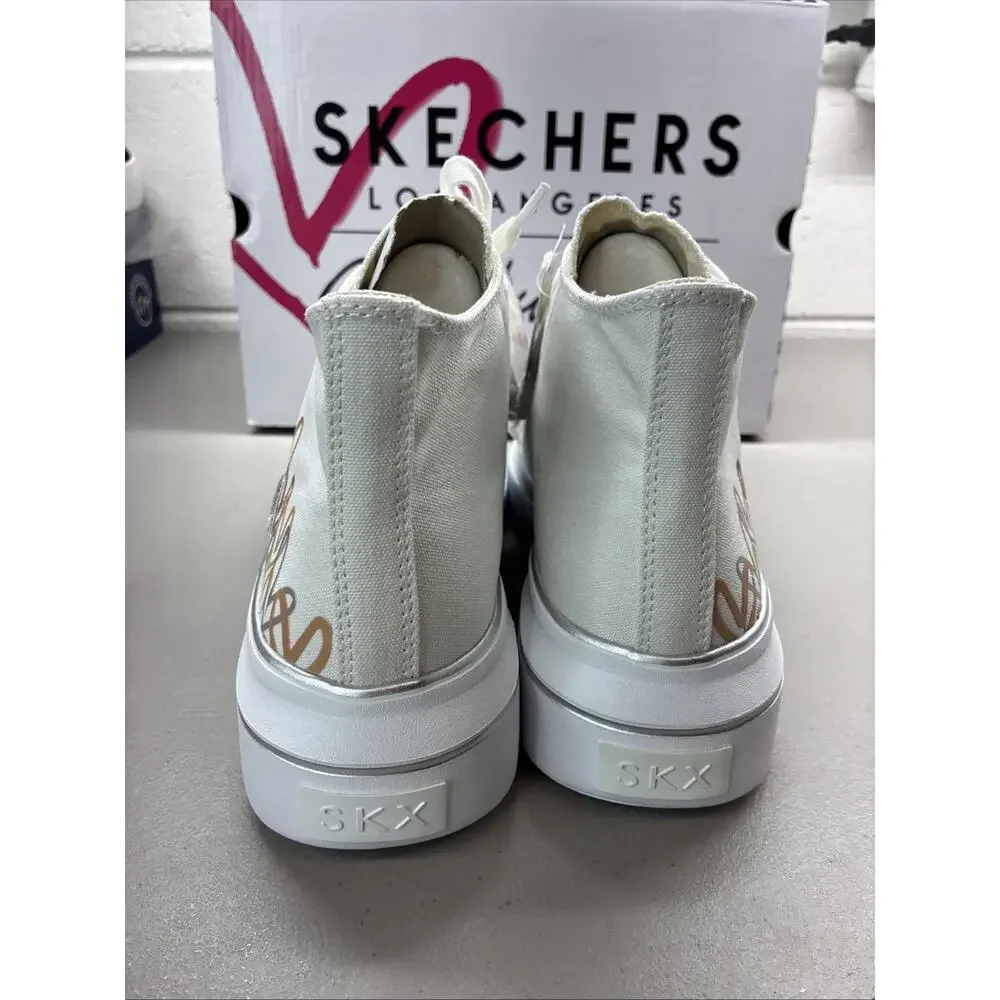Skechers x James Goldcrown Women's 9.5 Cordova Classic Chic Love White Sneakers